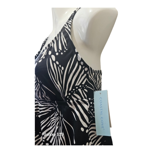 Coastal Cove Swimwear One Piece,Scoop Babydoll Swimdress  US10 - Picture 2 of 7